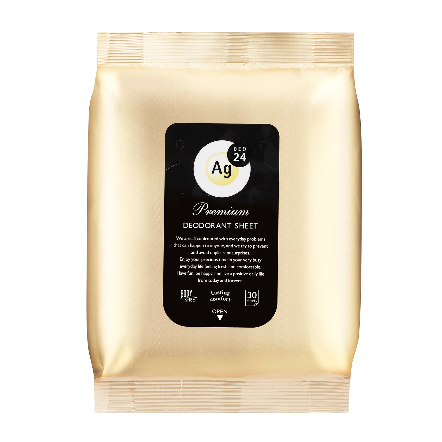 エージーデオ24 プレミアムデオドラント シャワーシート(無香性)30(医薬部外品)