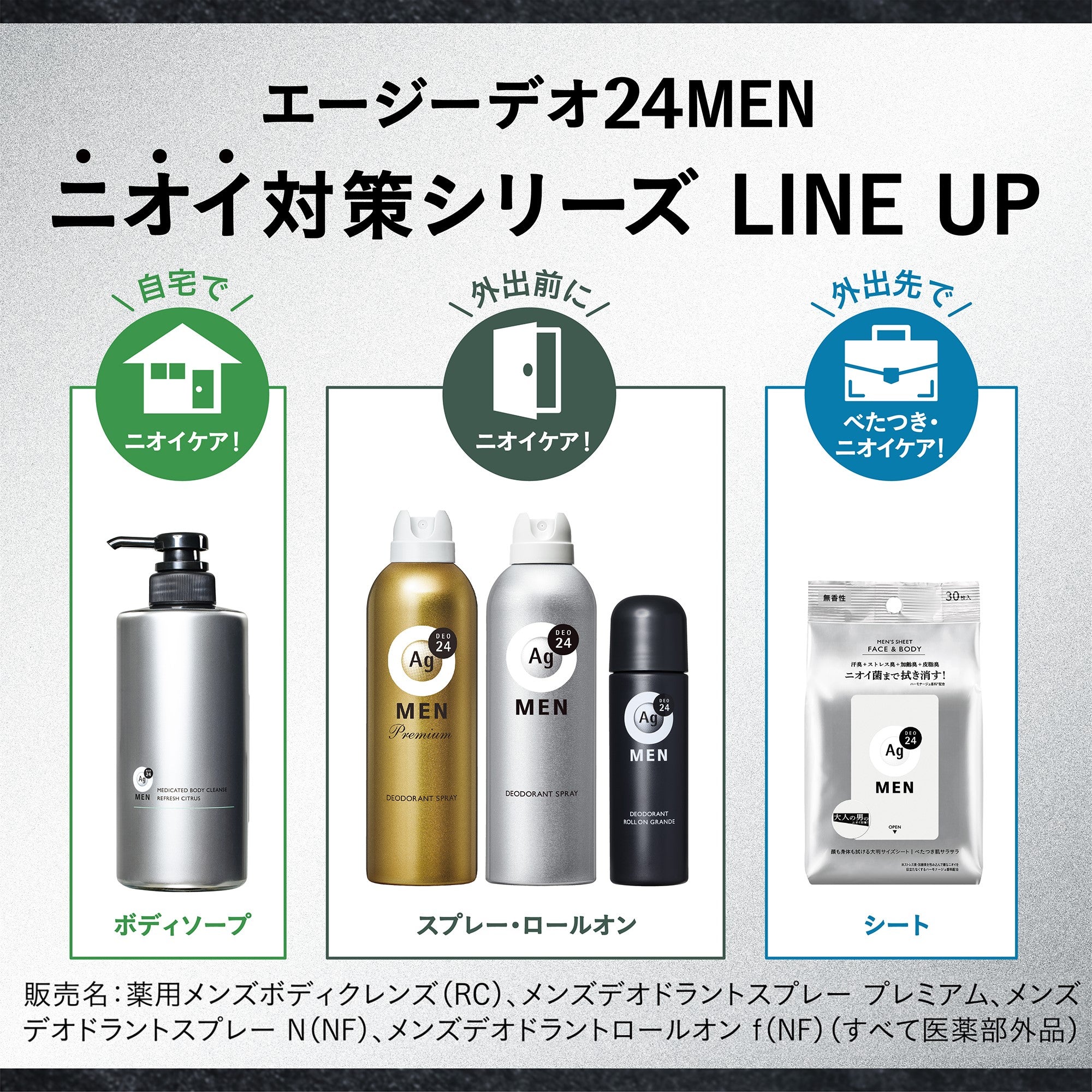 エージーデオ24メン 薬用メンズボディクレンズ つめかえ用
