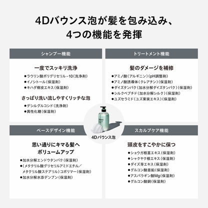 ウーノ　オールインワンシャンプー　ボリューム